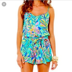 Lilly Pulitzer Deanna Romper in Hot Spot